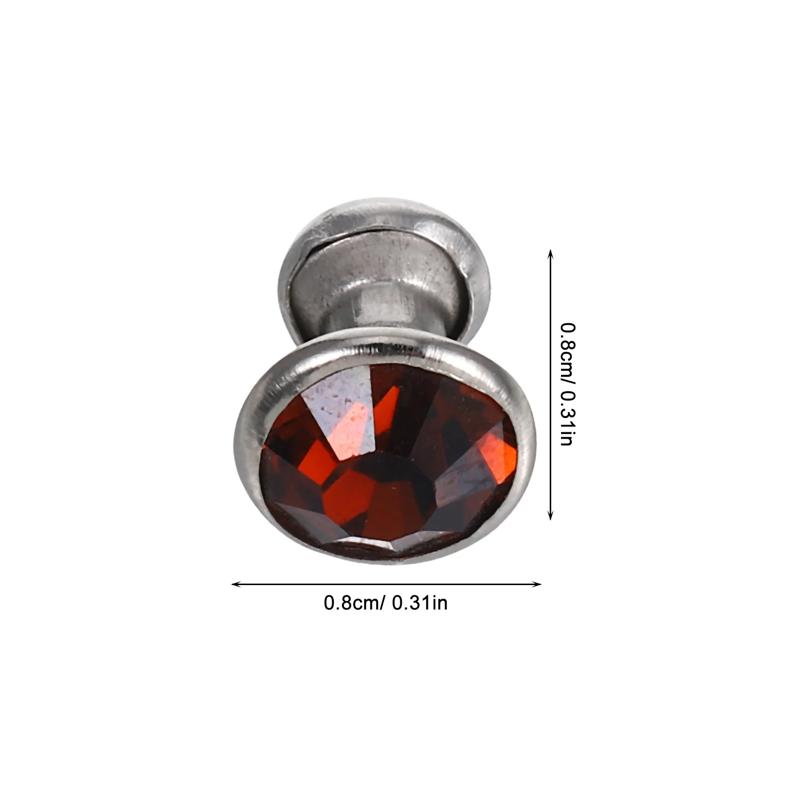 8 мм, заклепки со стразами - Фотография_3