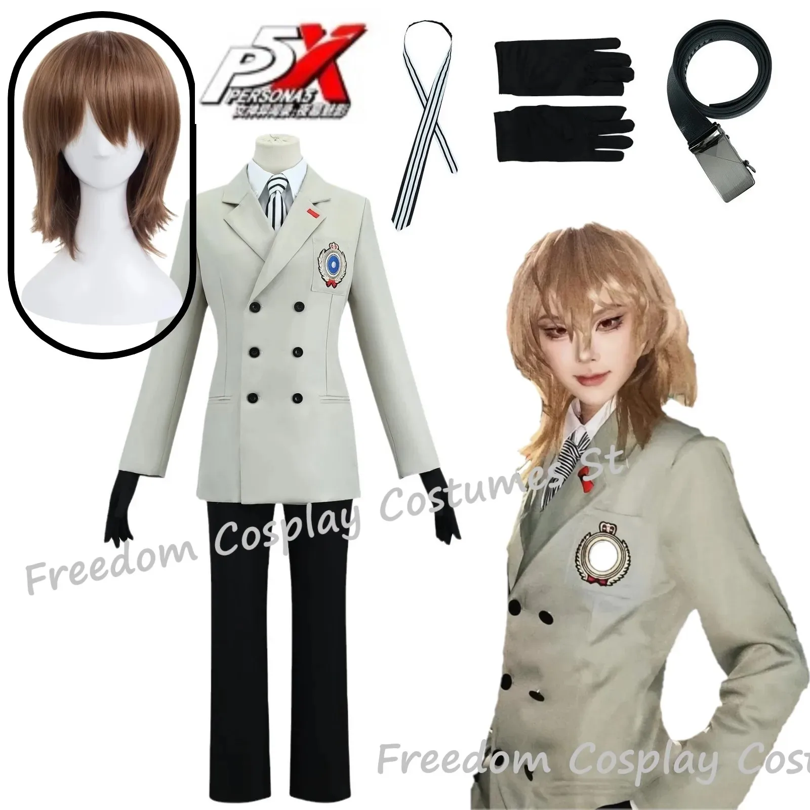 Аниме игра goro akechi косплей