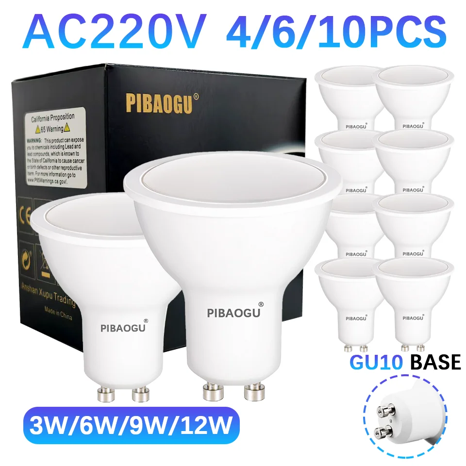 Gu10 светодиодный прожектор ac220v
