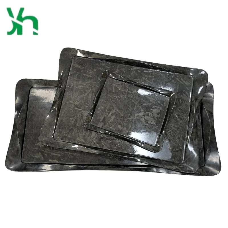 Роскошная тарелка для закусок из углеродного волокна 3k - Фотография_4