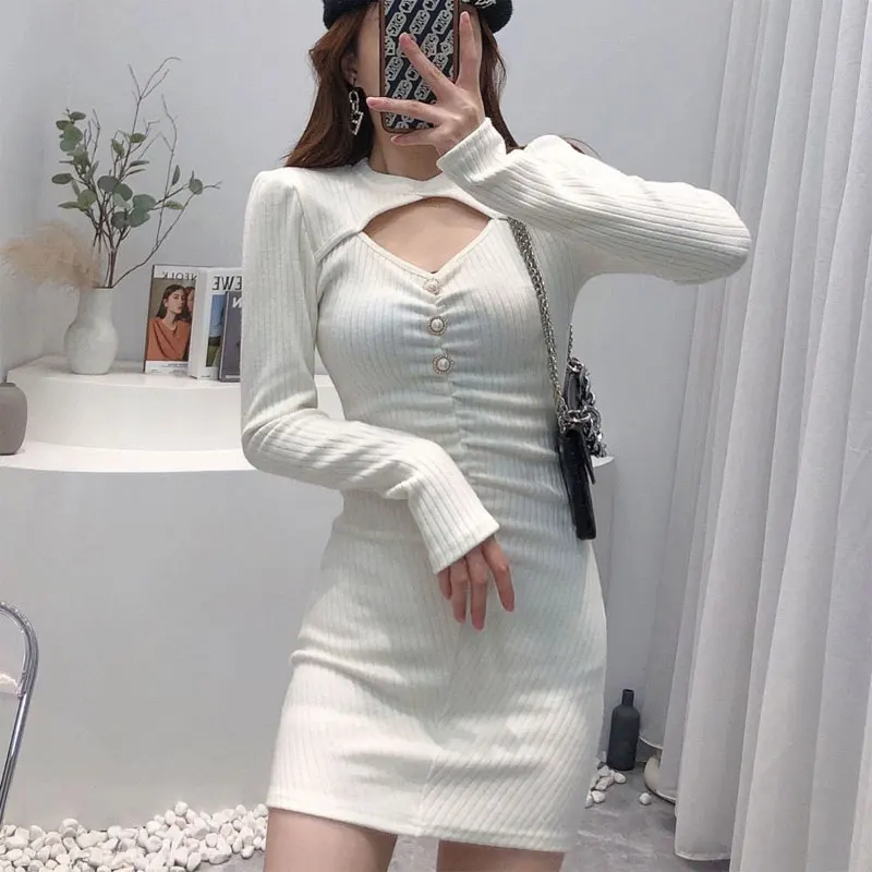 Модные ажурные облегающие платья