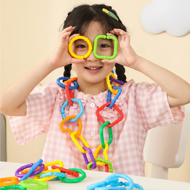 Детская геометрическая цепочка с пряжкой - Фотография_3