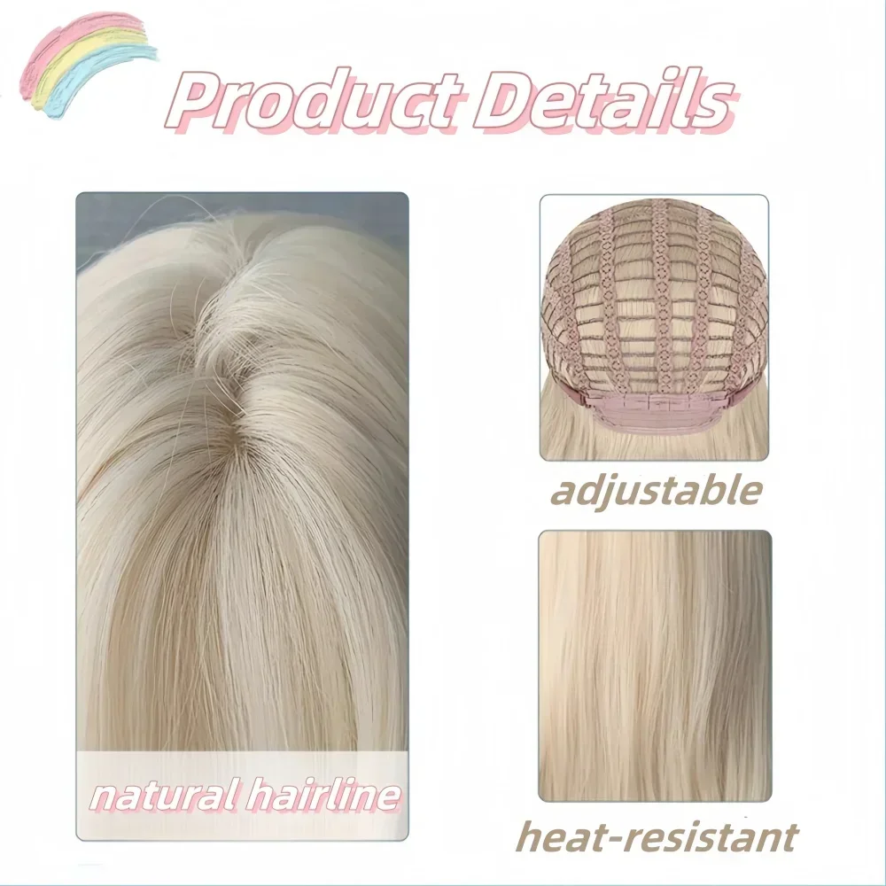 Ashely wig белый светлый парик - Фотография_2
