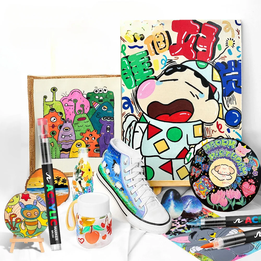 Acrylic marker pen paint brush - Фотография_5