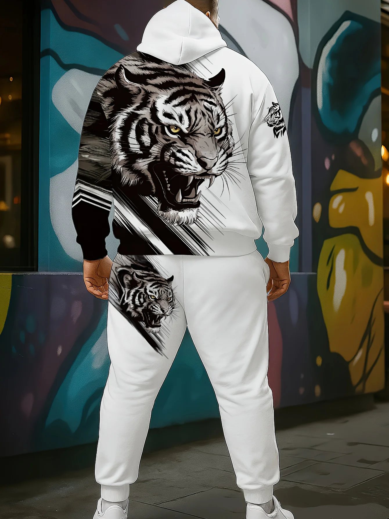 Мужская толстовка с 3d-принтом и тигровым узором - Фотография_6