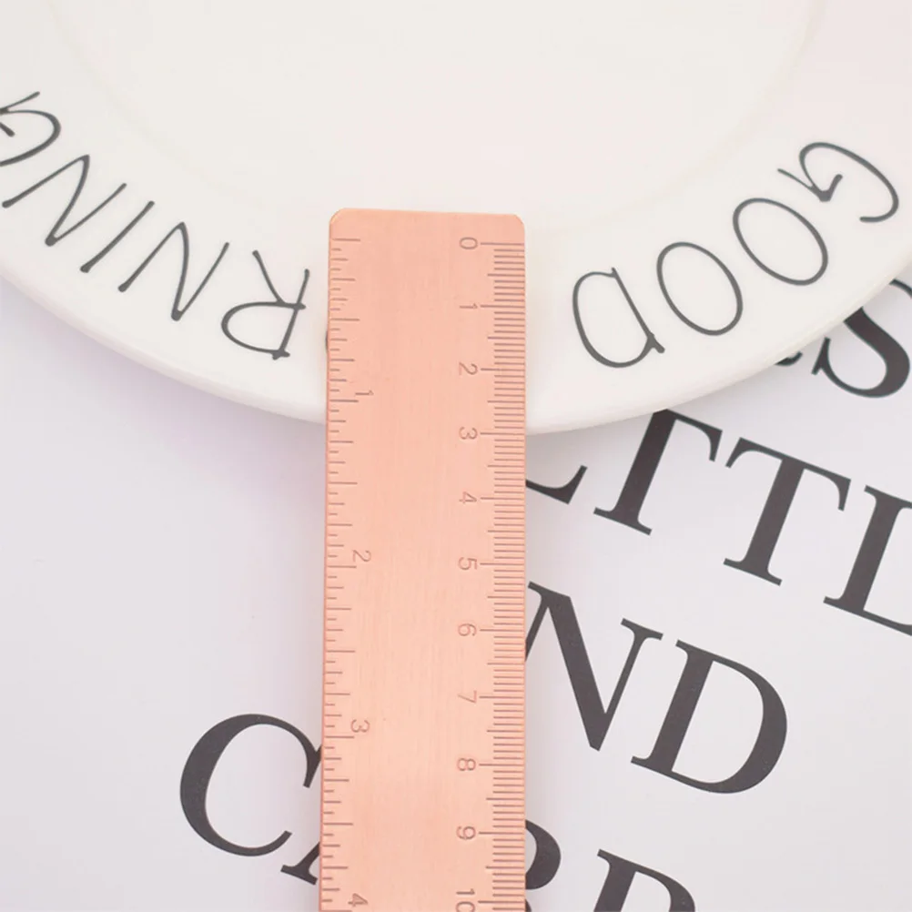 Медная металлическая линейка - Фотография_6