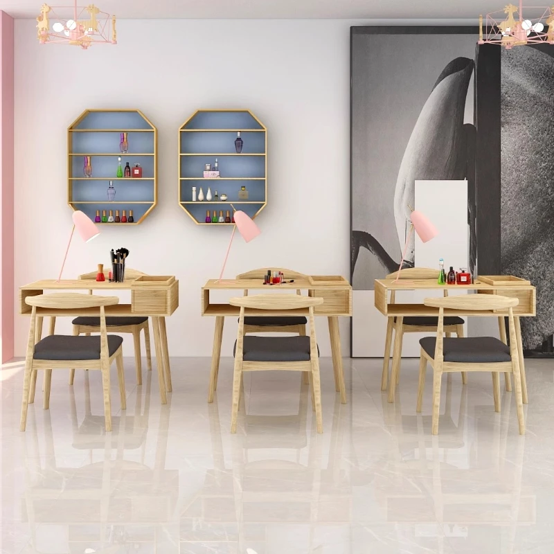 Деревянный дизайнерский маникюрный стол - Фотография_5