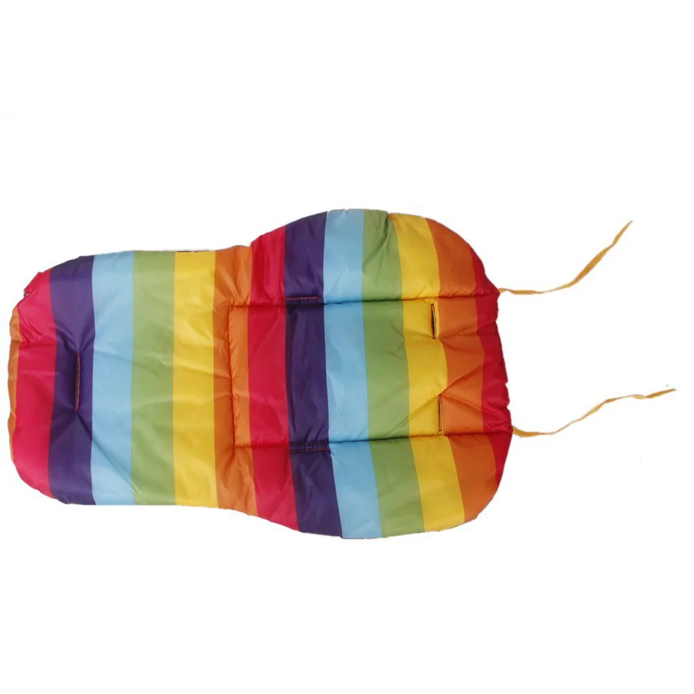 Разноцветная радужная подушка для детской коляски - Фотография_5
