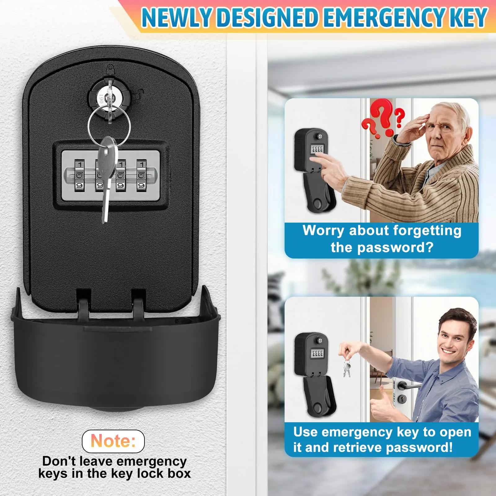 Замок для ключей с кодом наружное - Фотография_3