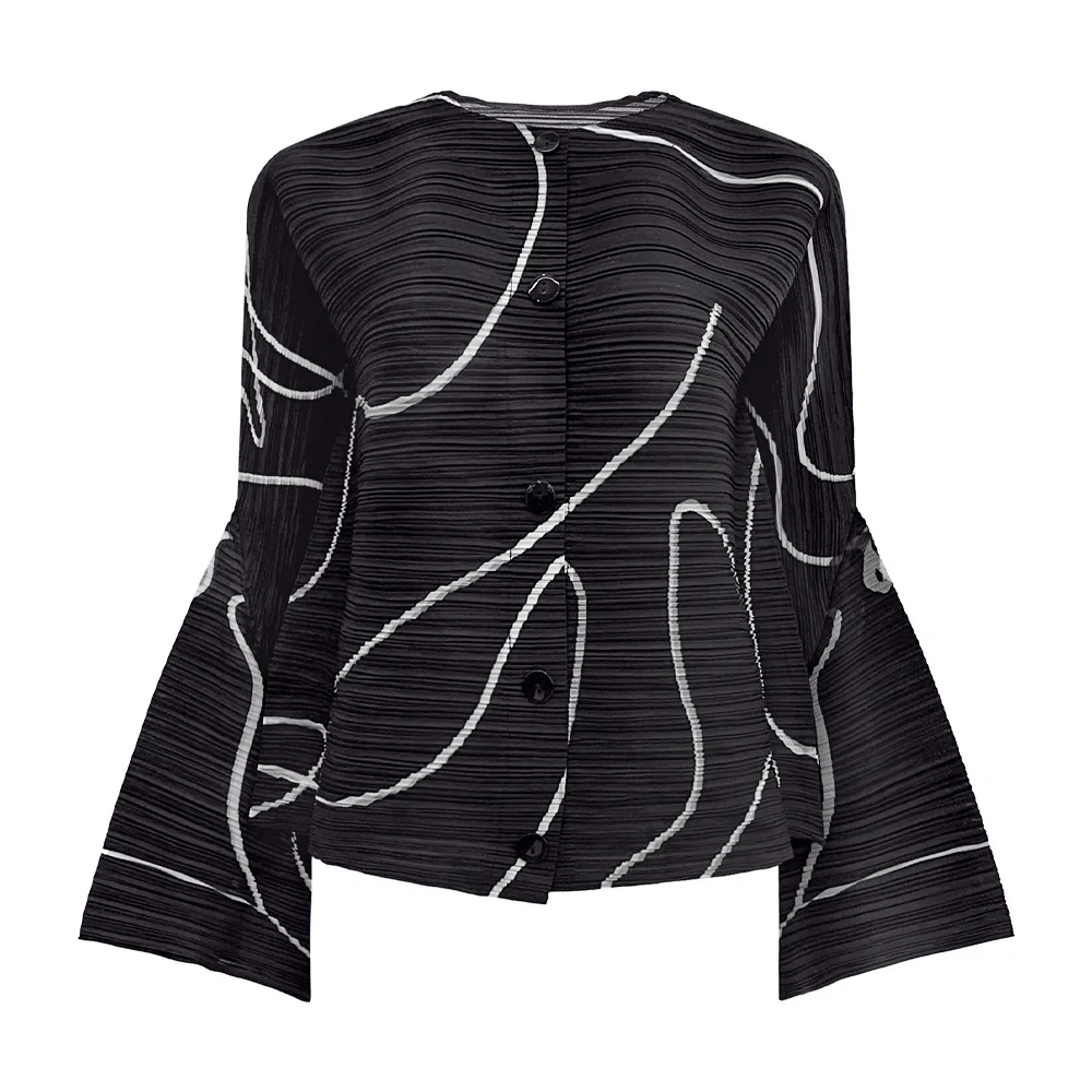 Плиссированная рубашка miyake premium sense - Фотография_5