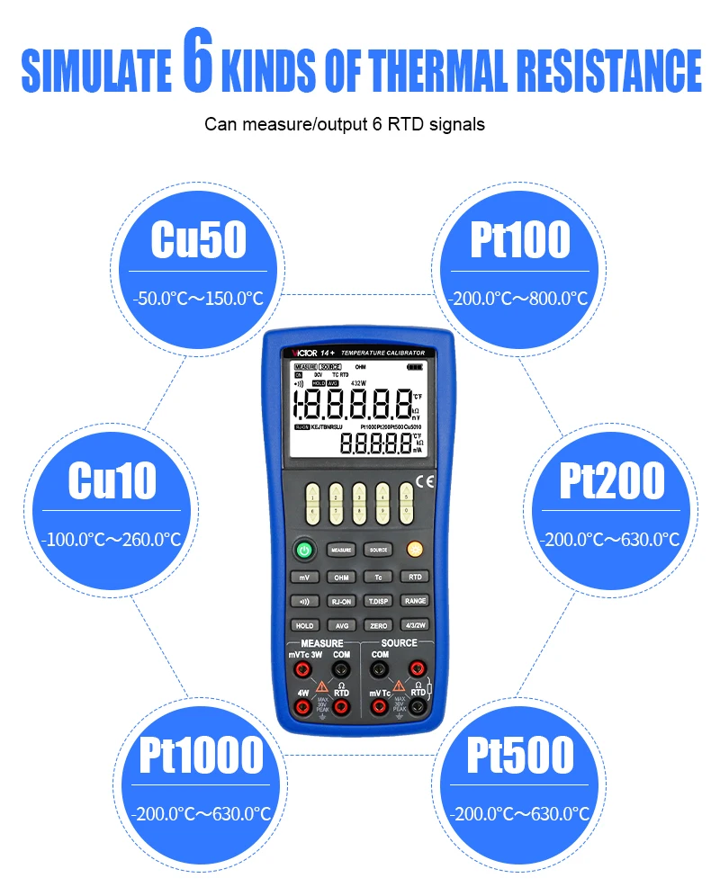 Victor 14+ калибратор термопары - Фотография_3