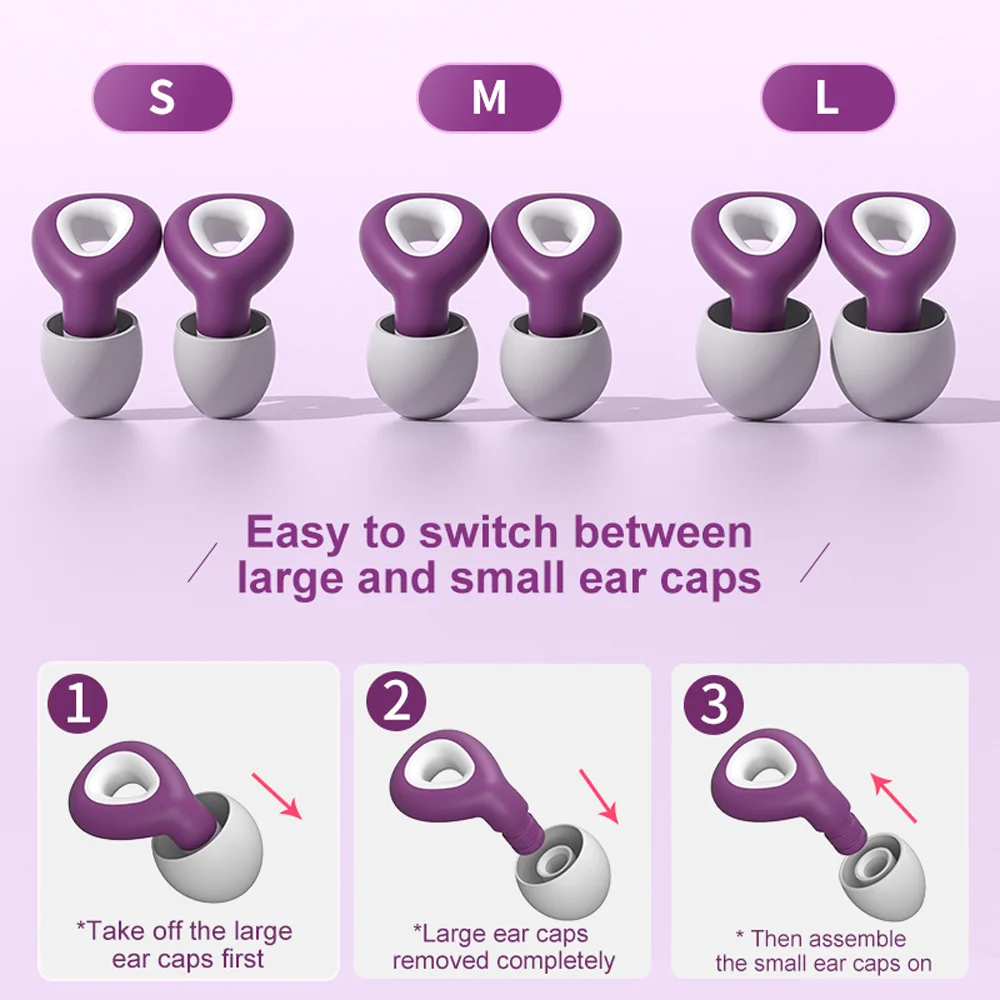 1 комплект беруш для сна tapones para dormir с шумоподавлением - Фотография_6