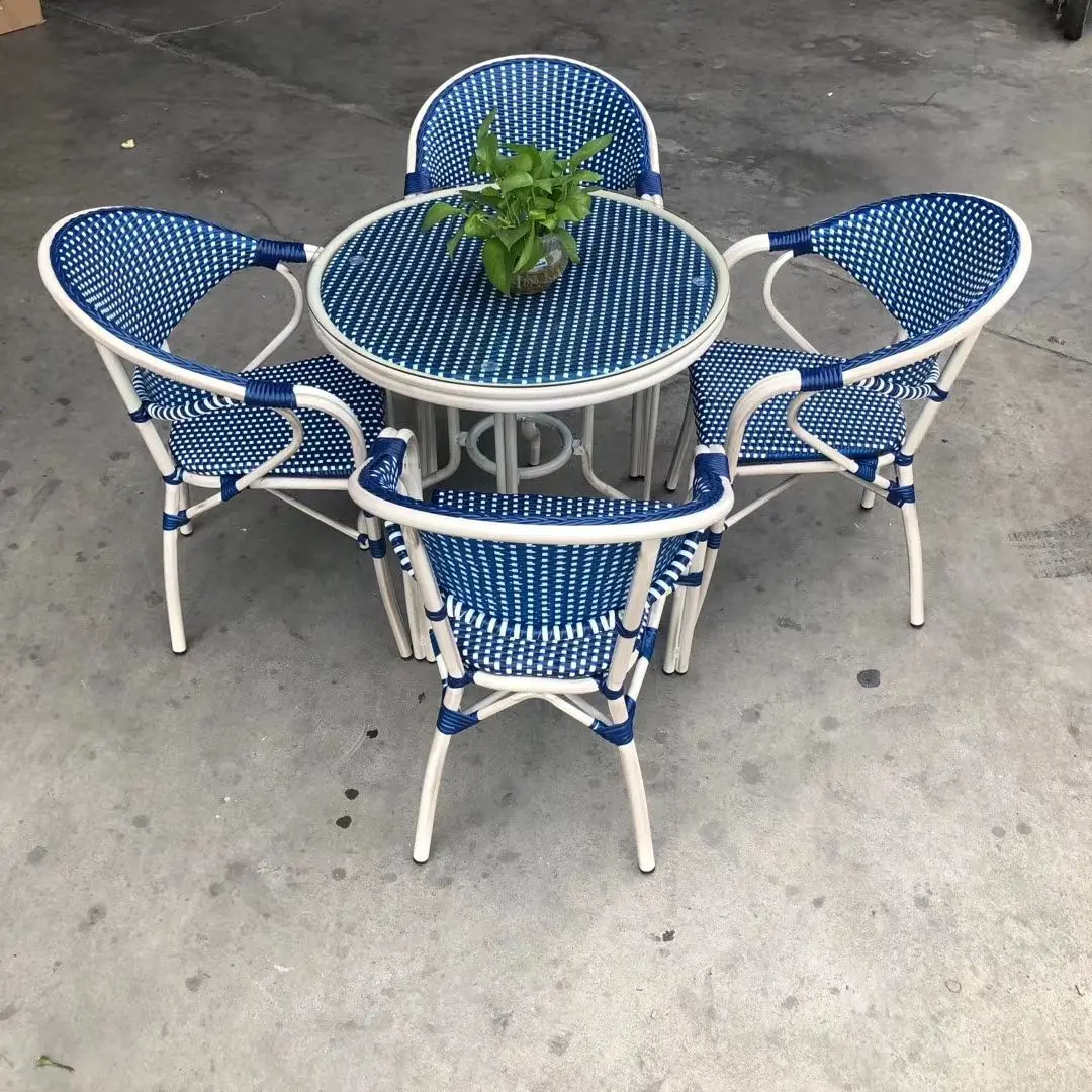 Европейский современный обеденный стул из ротанга - Фотография_4