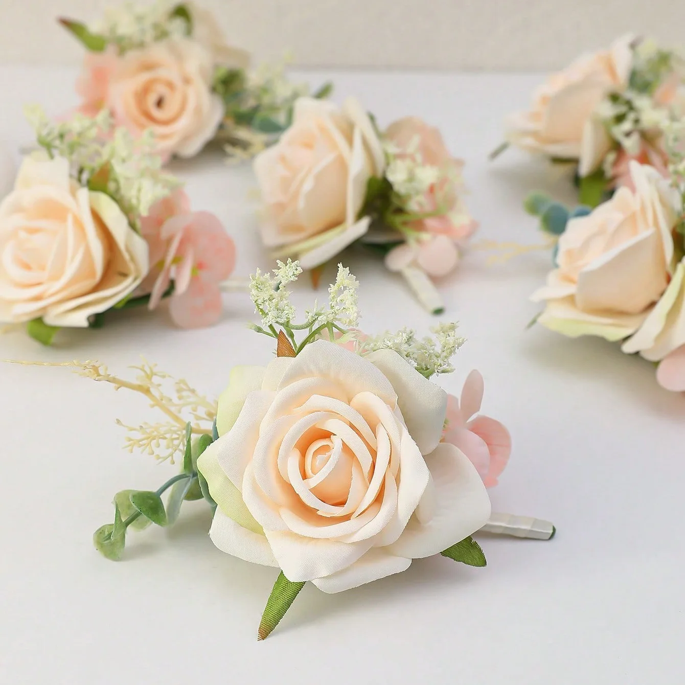 Красивая принцесса роза леди свадебный корсаж с цветком на запястье - Фотография_3