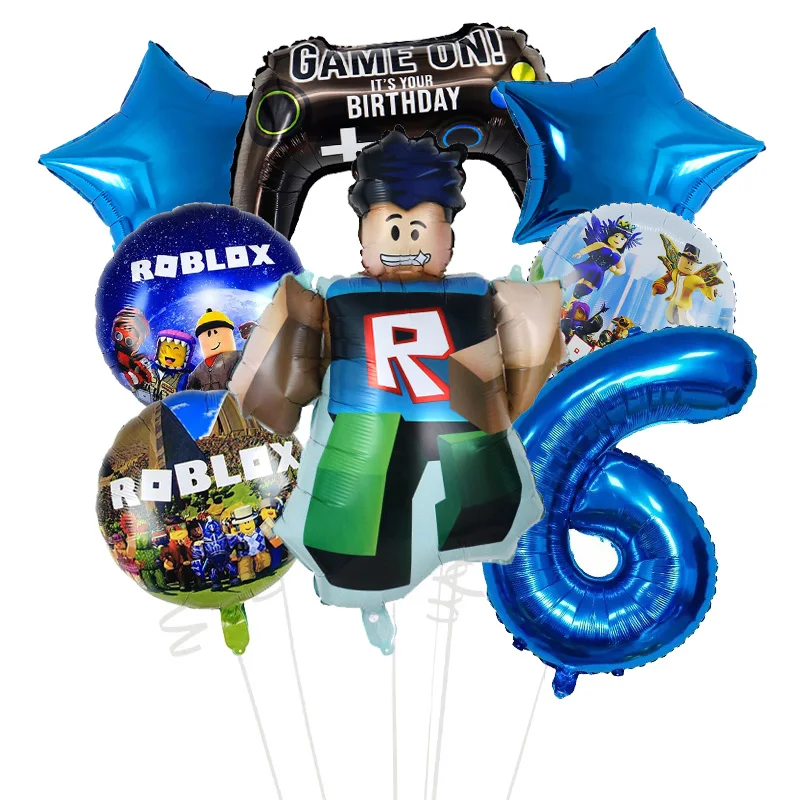 Набор воздушных шаров с героями мультфильмов roblox для мальчиков