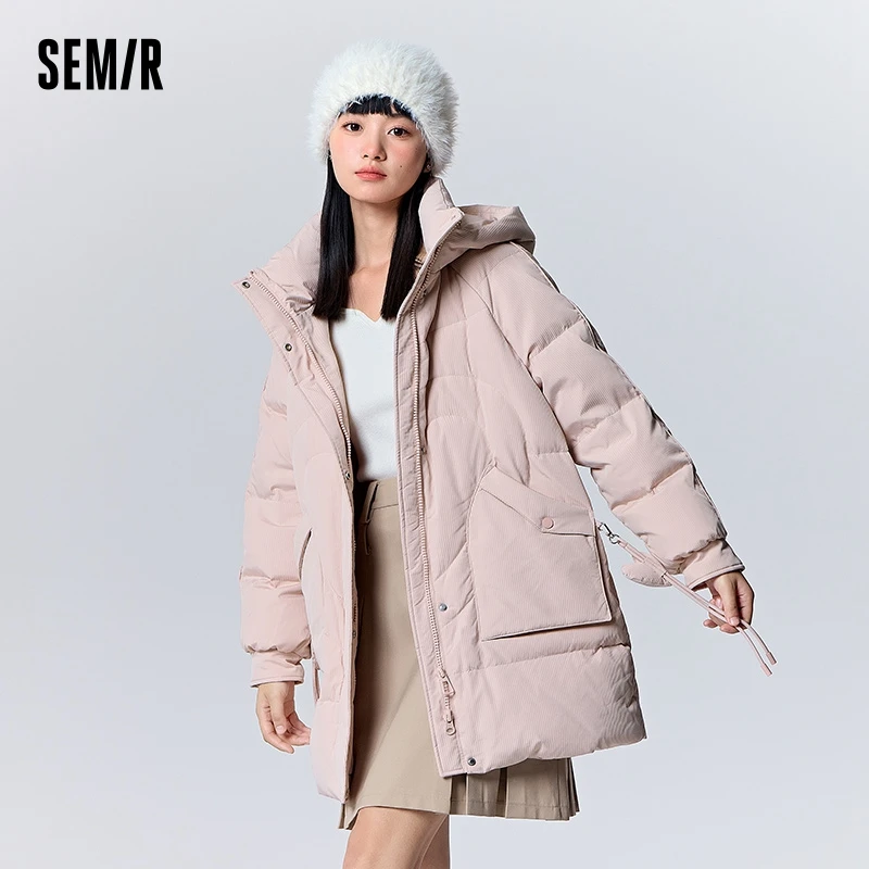 Пуховик semir женский средней длины