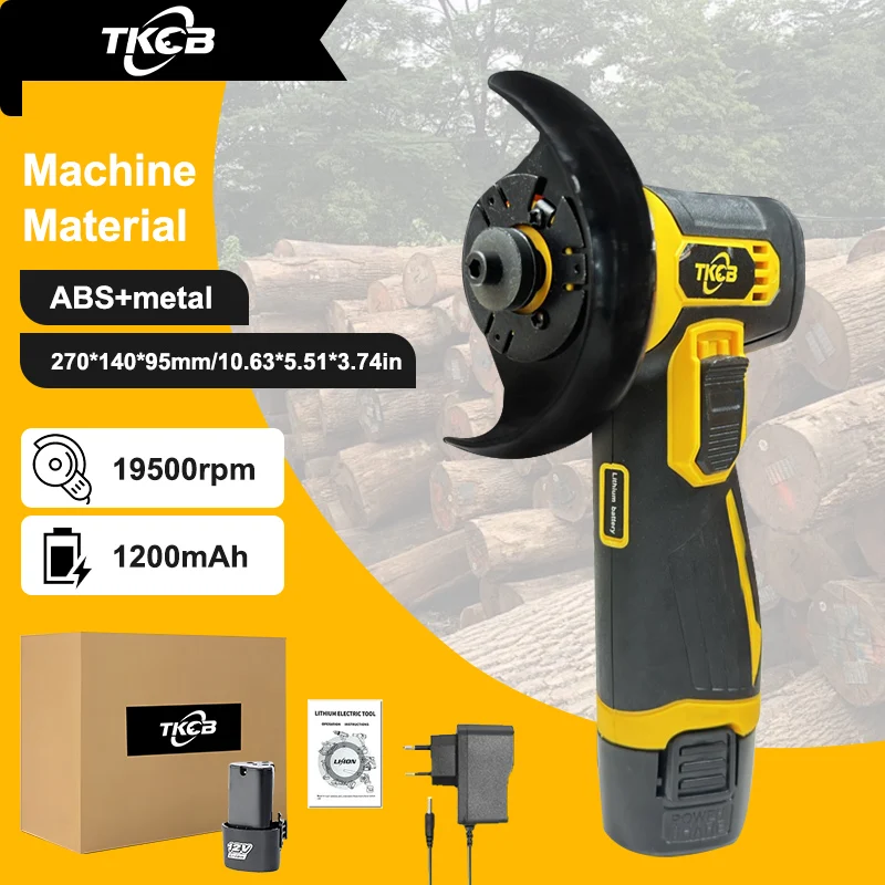 Tkcb-мини матовая аккумуляторная угловая шлифовальная машина с 2 батареями