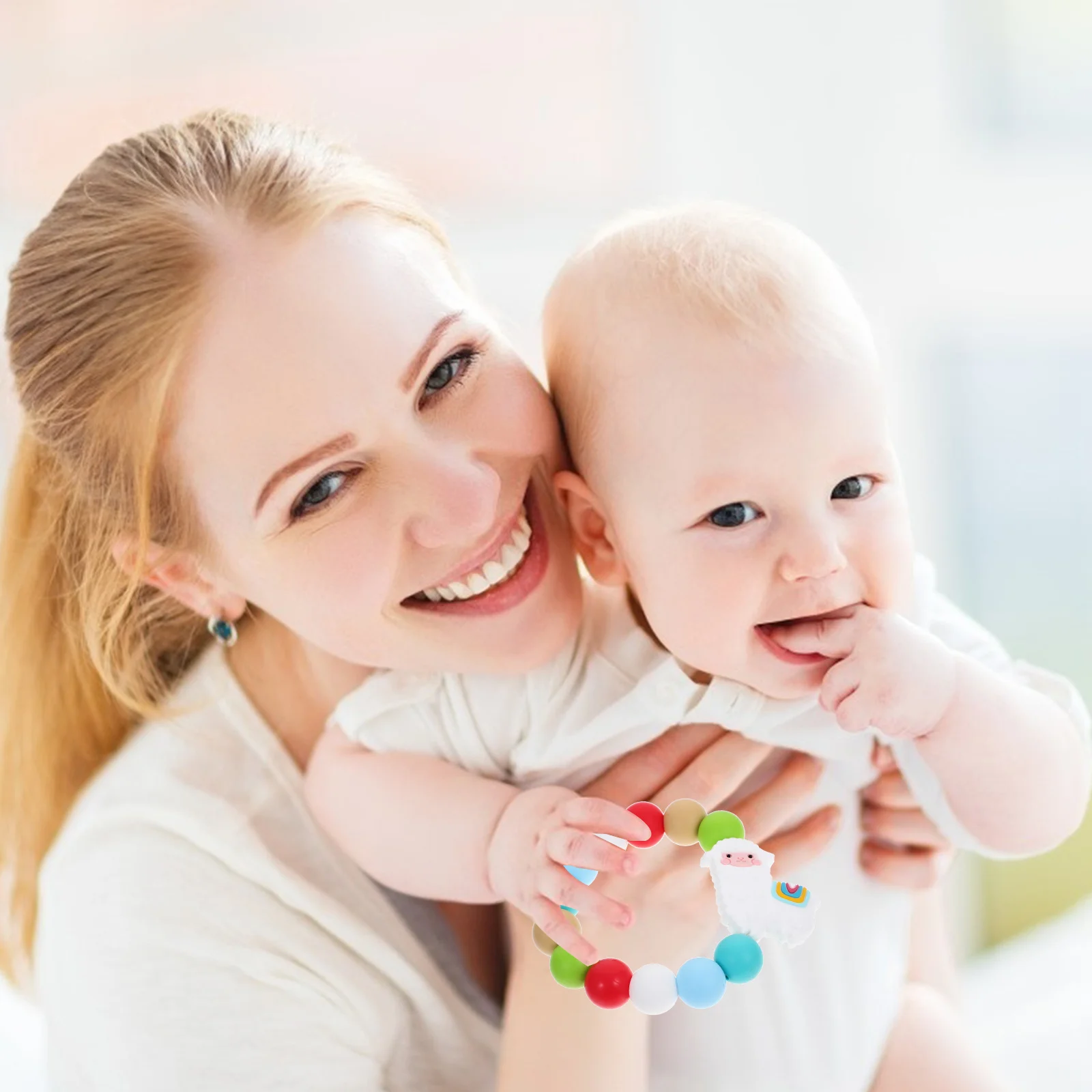 Детский силиконовый браслет для прорезывания зубов - Фотография_4