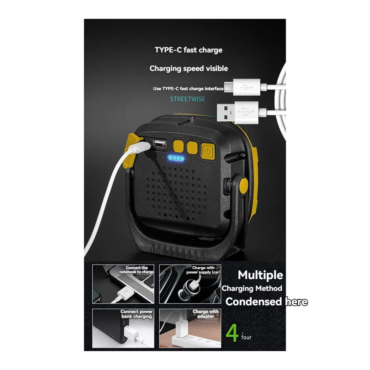 Портативный светодиодный прожектор baau - Фотография_5