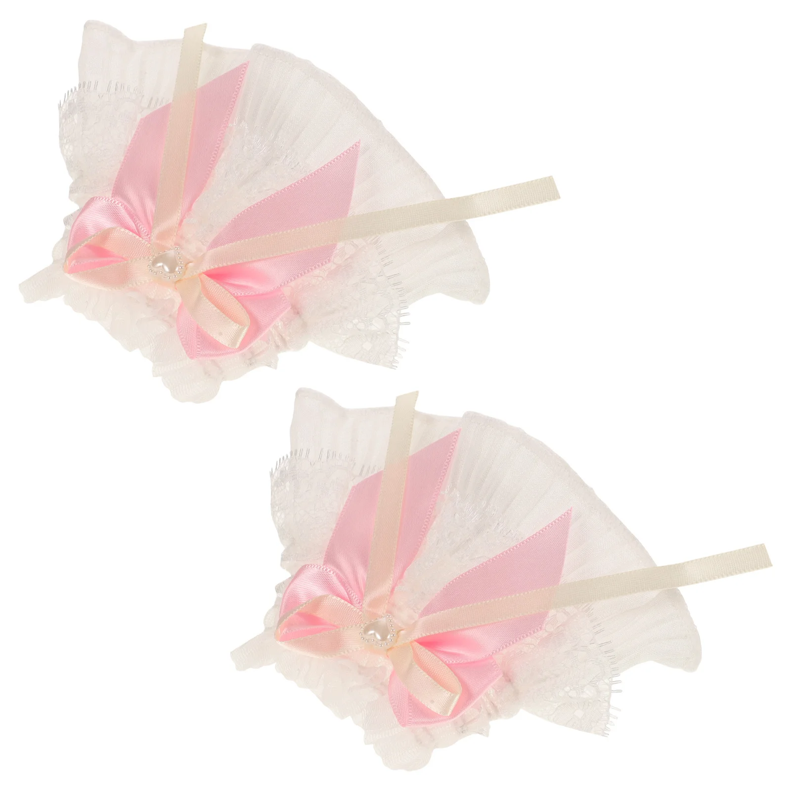 1 пара кружевных манжет на запястье для женщин - Фотография_4