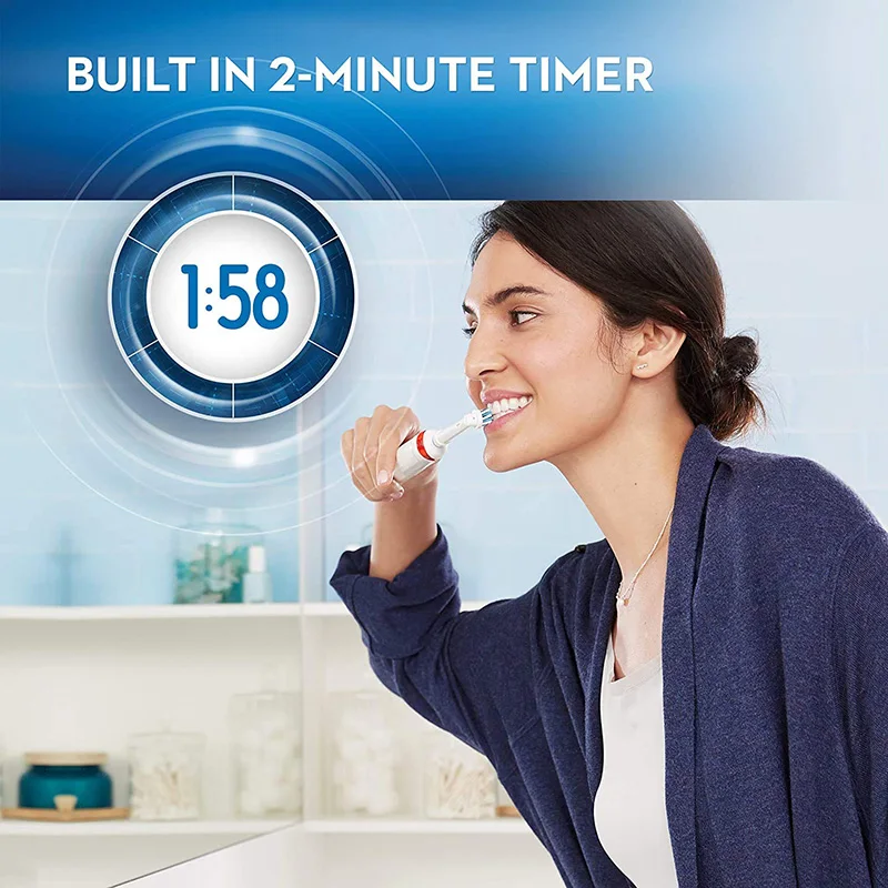 Электрическая зубная щетка oral b pro 4000 3d action - Фотография_4
