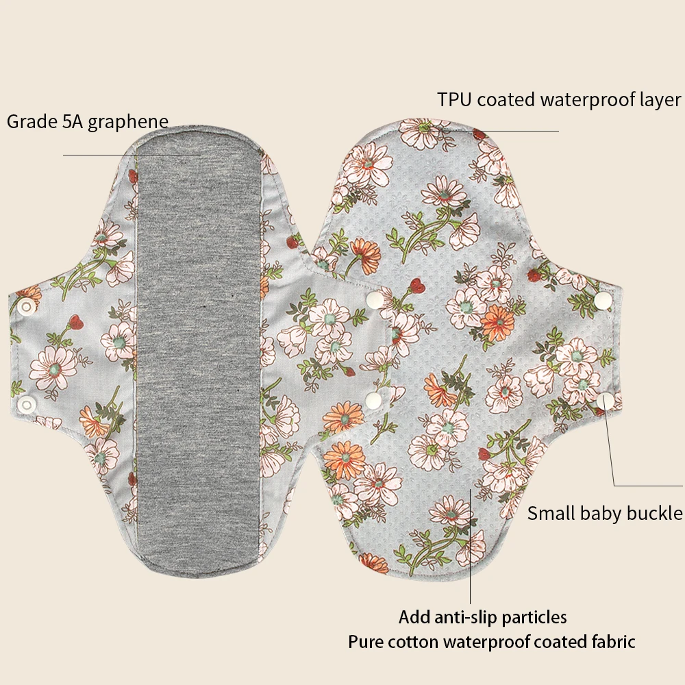 Противоскользящие графеновые гигиенические прокладки с мокрым мешком - Фотография_2