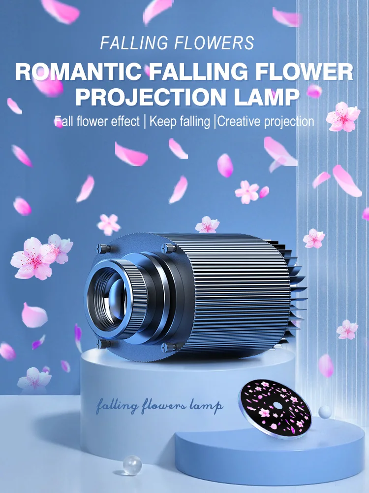 Падающие цветы, динамические спецэффекты