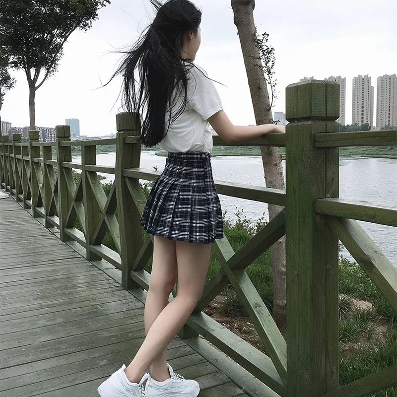 Harajuku 0женская плиссированная - Фотография_4