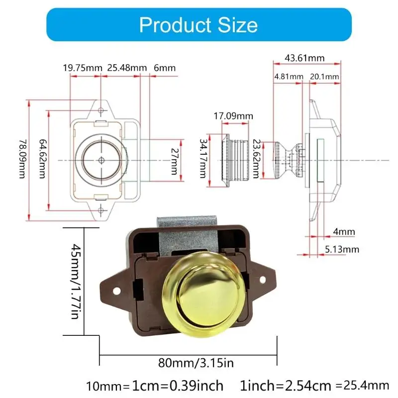 Замок для шкафа, мебельная фурнитура, - Фотография_6