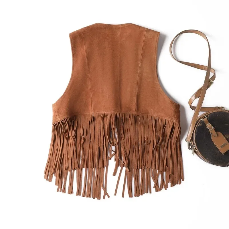 Женские жилеты из натуральной кожи - Фотография_3