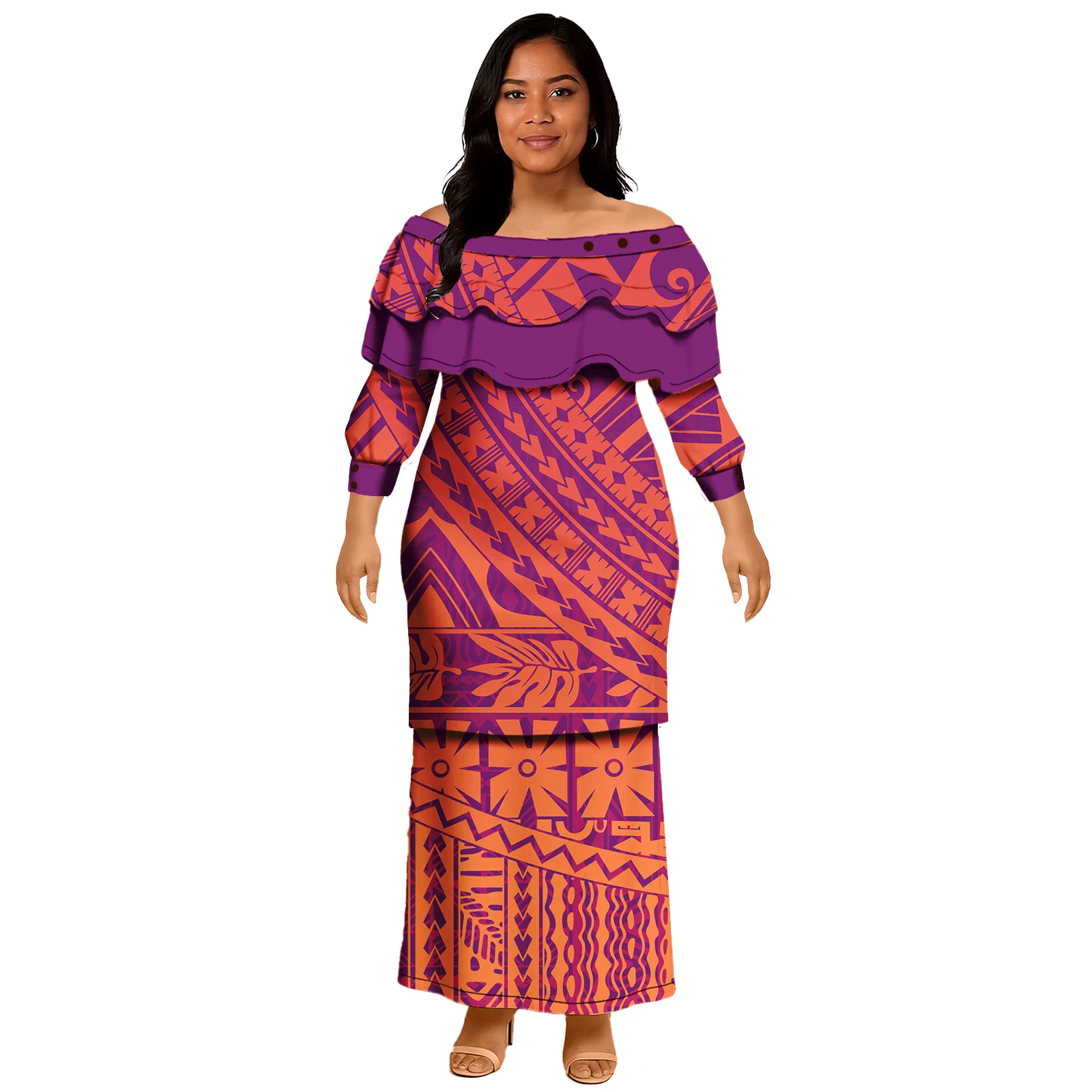 Платье пулетаси полинезийский самоа - Фотография_3