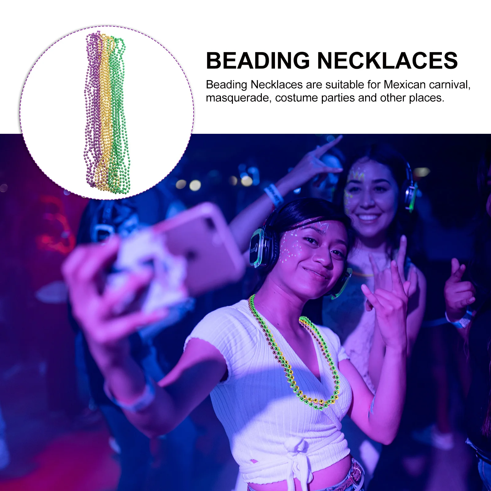 Разноцветные ожерелья из бисера - Фотография_3