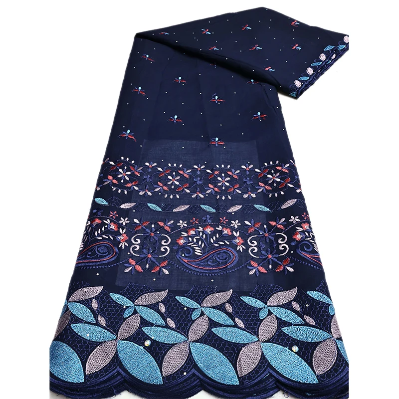 Роскошная африканская хлопковая кружевная ткань с сухими камнями 2024 - Фотография_4