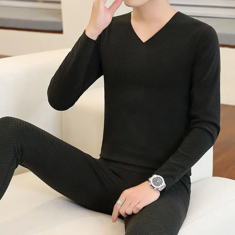 Бархатный морозостойкий комплект теплого нижнего белья - Фотография_6