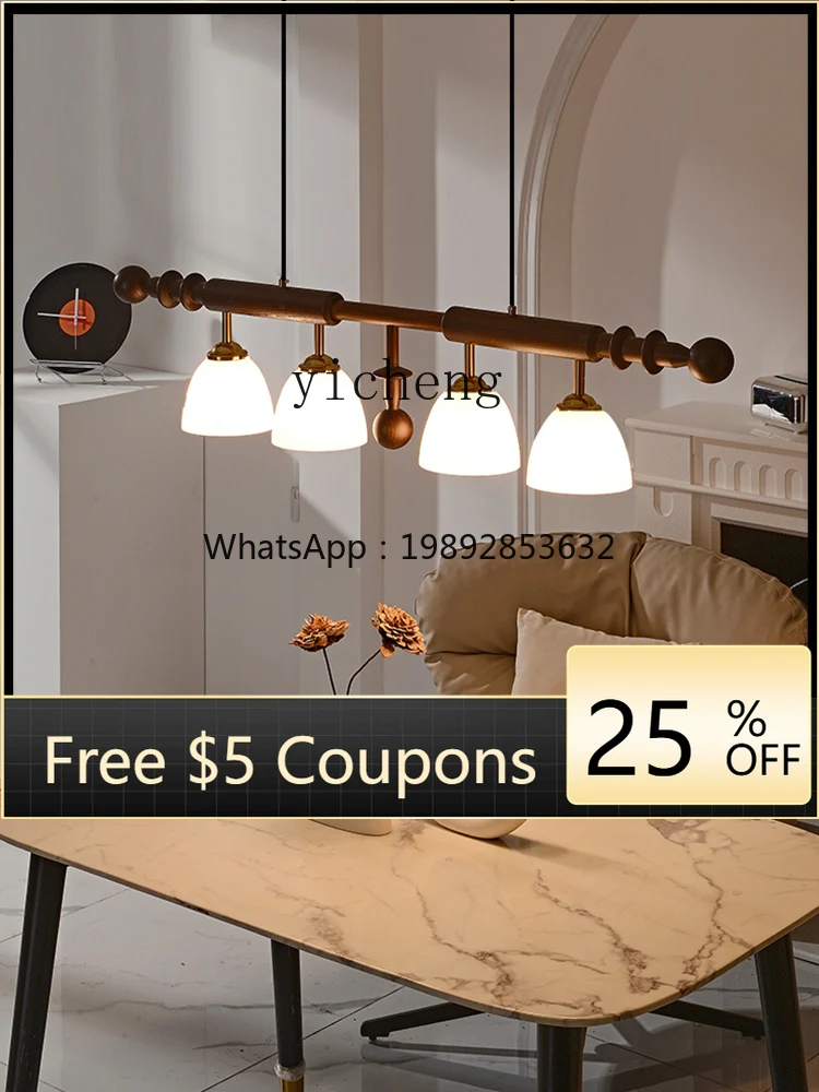 Люстра из массива дерева в стиле ретро