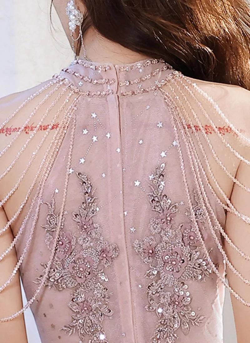 Роскошное розовое вечернее платье - Фотография_5