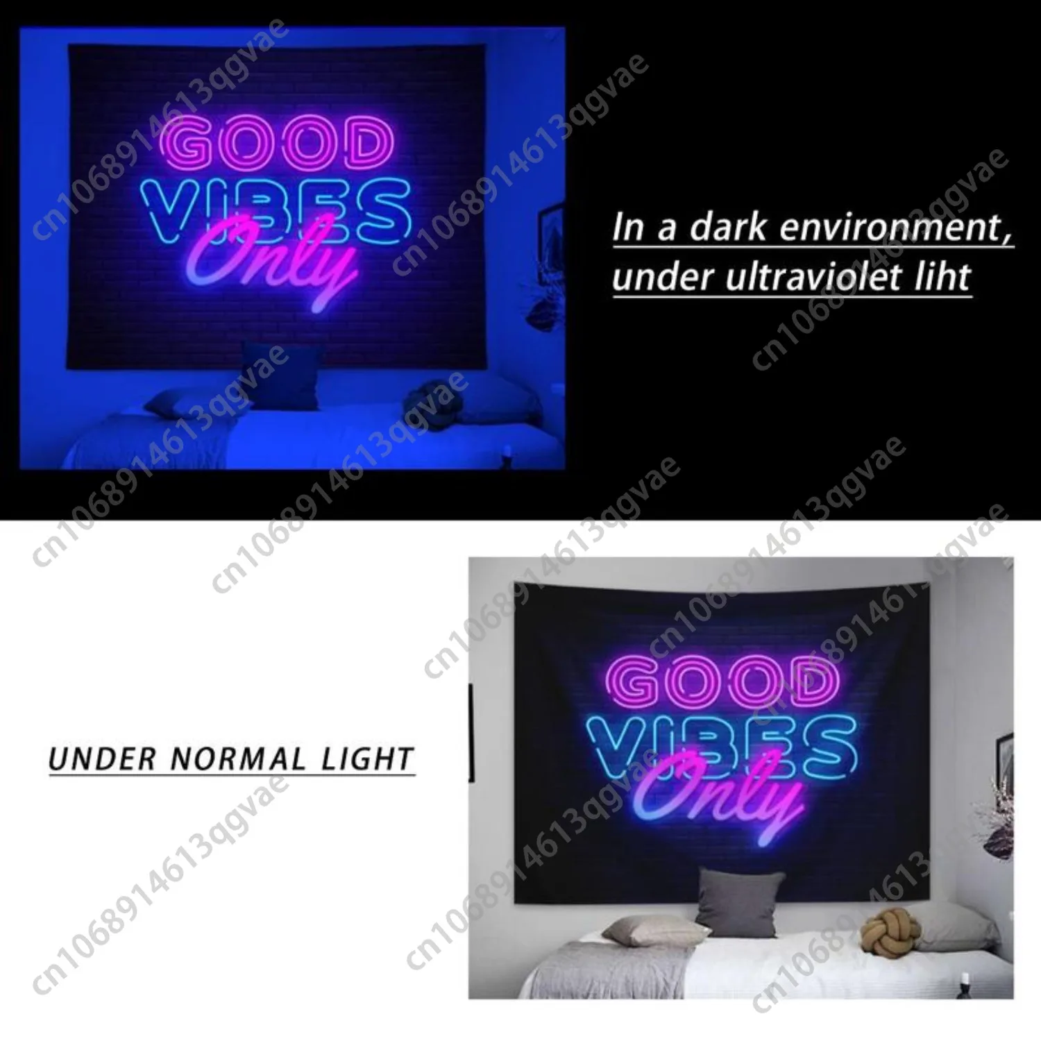 Флуоресцентный гобелен с буквенным - Фотография_2