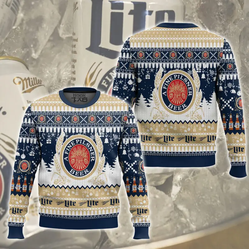 Miller lite уродливый рождественский свитер