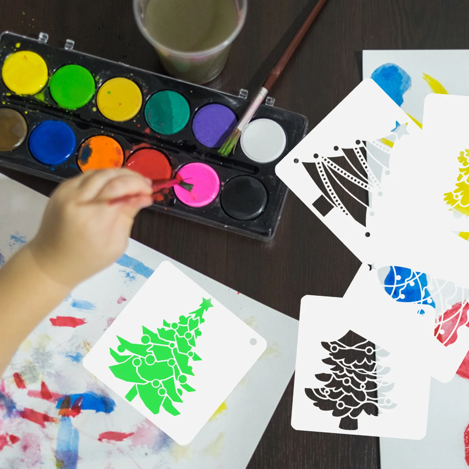 Трафареты для рисования рождественской елки - Фотография_6