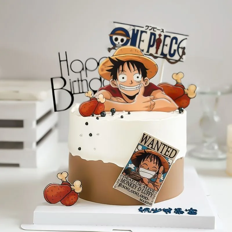 One piece луффи топпер для торта - Фотография_2