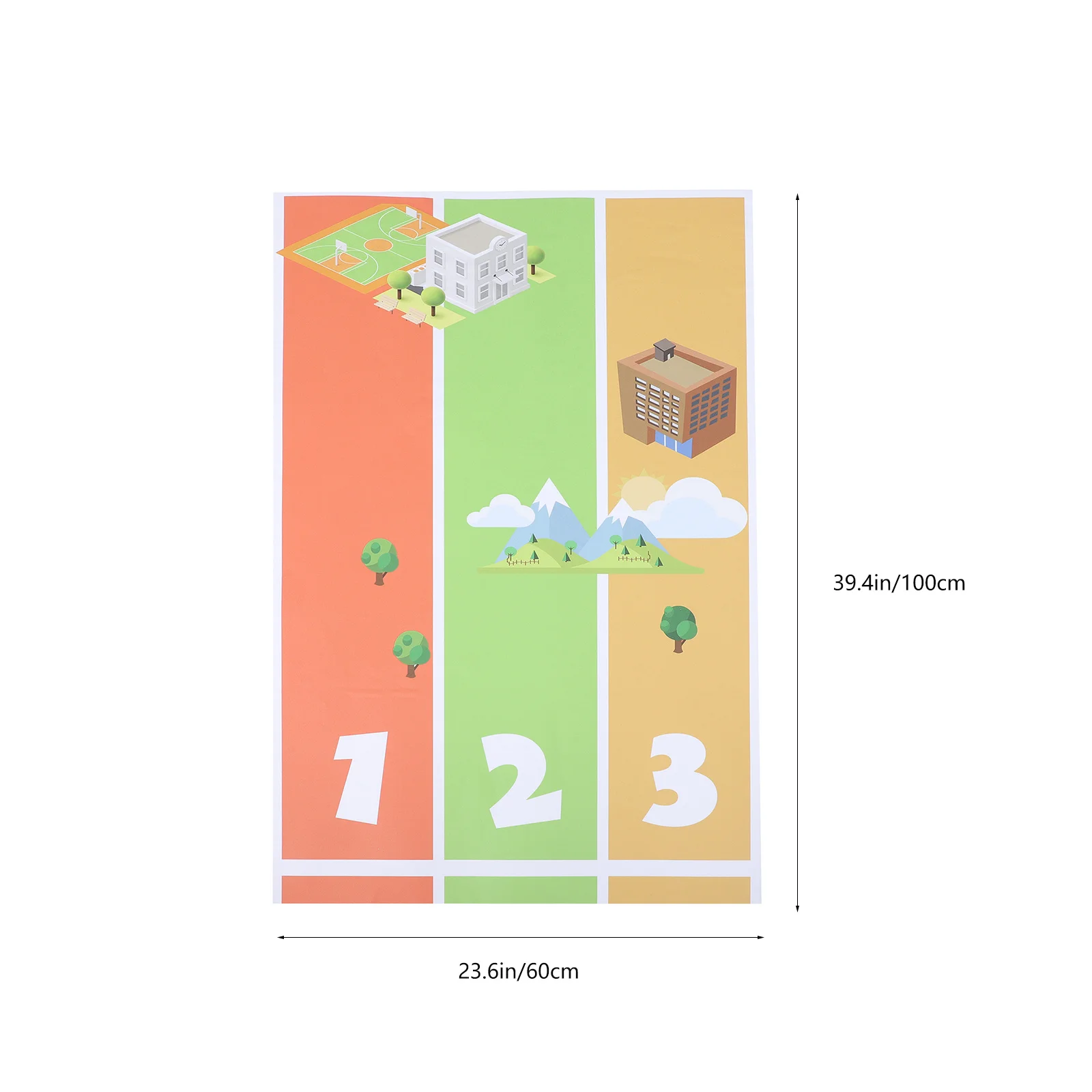 Мультяшная красочная наклейка на пол из пвх - Фотография_3
