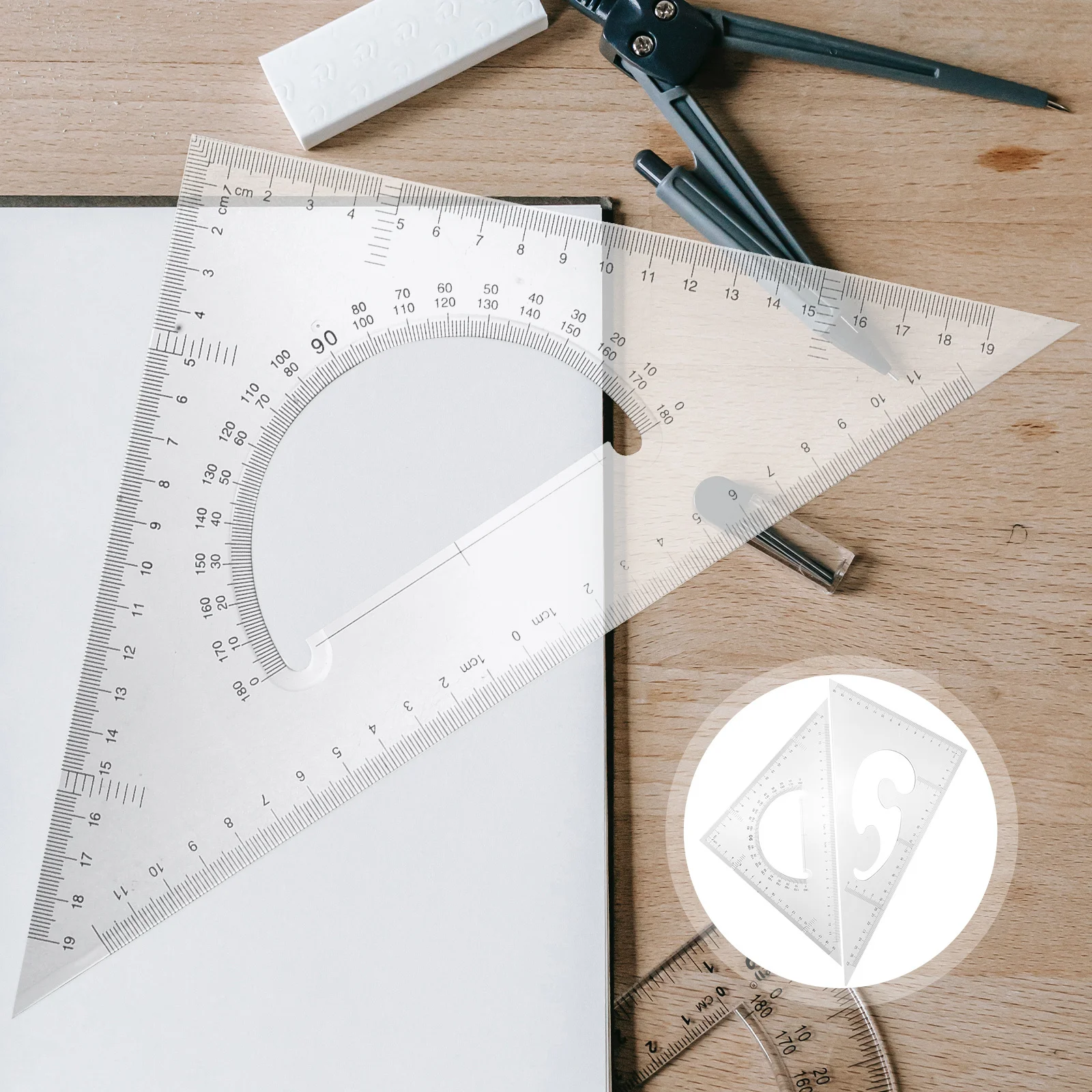 Пластиковые треугольные линейки - Фотография_3