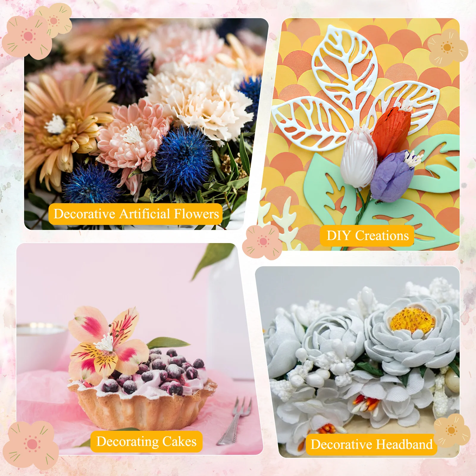 Искусственные цветы с жемчугом - Фотография_3