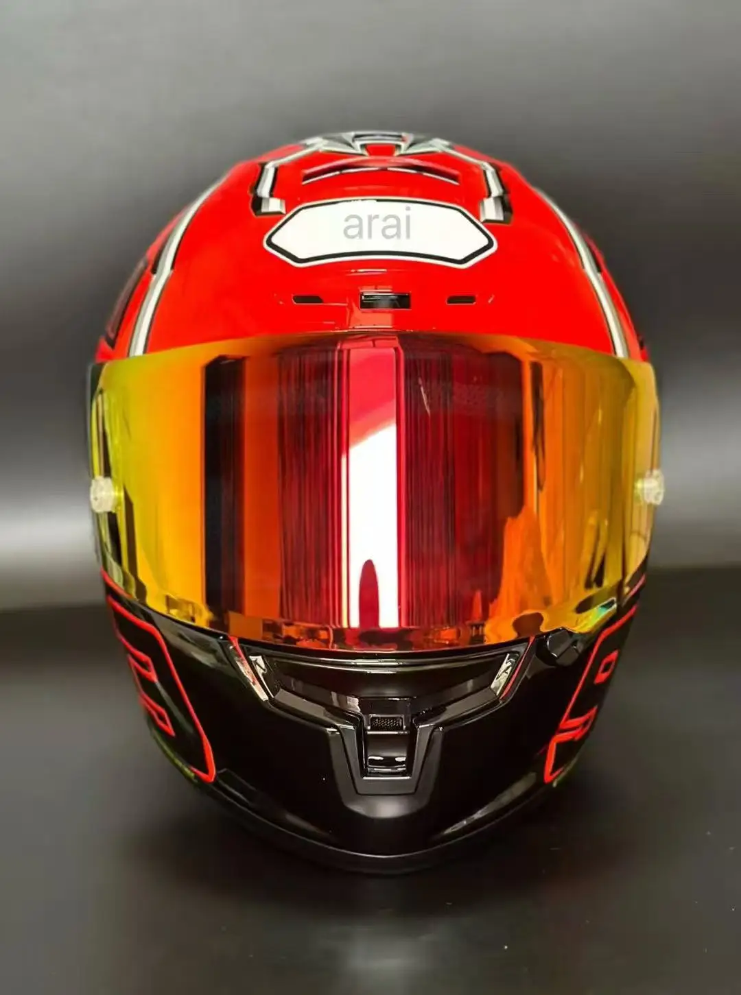 Полнолицевой мотоциклетный шлем x-14 x14 red - Фотография_6