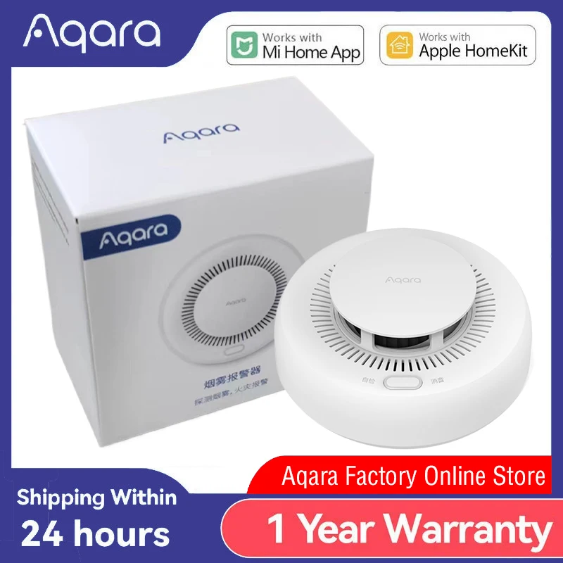 Умный детектор дыма aqara zigbee