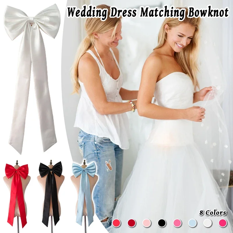 Свадебный аксессуар с бантом для платья невесты - Фотография_3