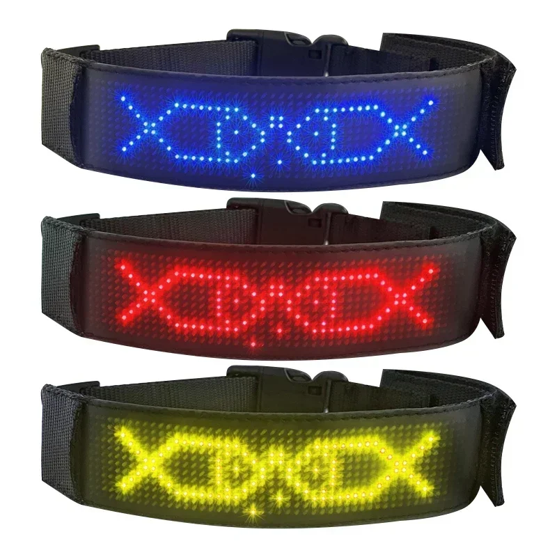 Rgb многоцветные светодиодные ошейники для собак - Фотография_5