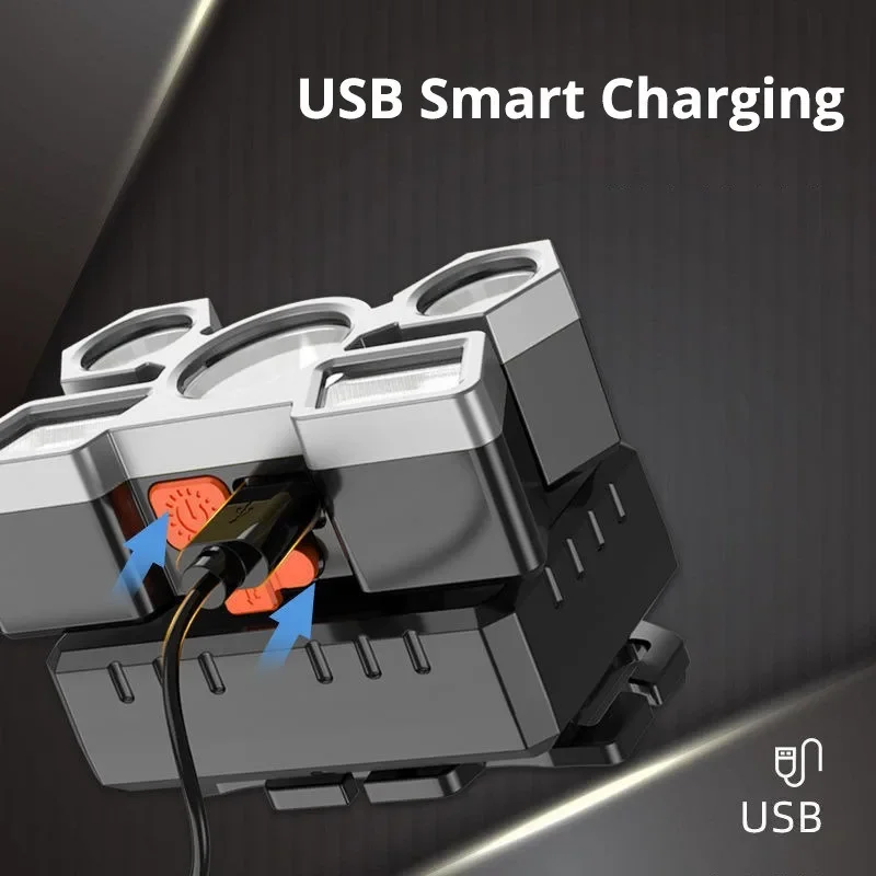 Usb перезаряжаемый налобный фонарь - Фотография_4