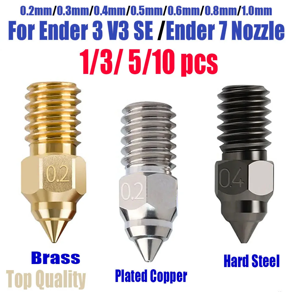 Высокоскоростное сопло для ender 7 spider ender 3 v3 se ender 5 s1 0