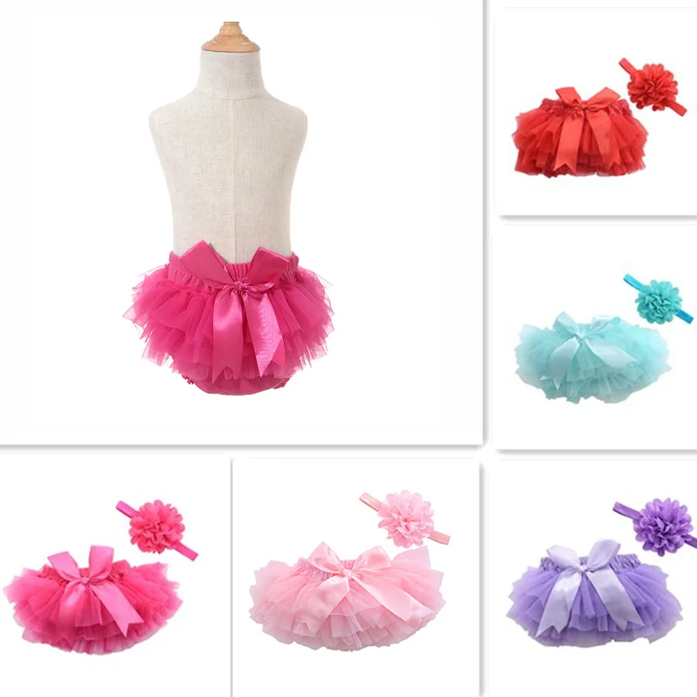 Юбка-пачка, повязка на голову с цветком - Фотография_6